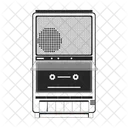 Retro cassette tape recorder  Icon