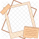 Retro-Collage-Rahmen  Symbol