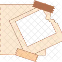 Retro-Collage-Rahmen  Symbol