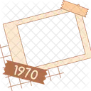 Retro-Collage-Rahmen  Symbol