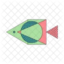 물고기 여름 장식 개체 복고 물고기 그림 아이콘