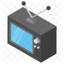 Retro TV Alter Fernseher Symbol