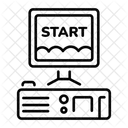 Retro Monitor Computer Desktop Icon