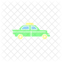 Retro Taxi Car  Icon