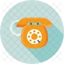 Retro Telefon Kommunikation Symbol