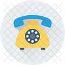 Retro Telefon Kommunikation Symbol