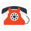 Retro Telephone Landline Office Phone Icon