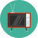 Retrotv Tv Nuvem Ícone