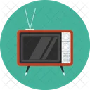 Retro Television Antiguo Icono