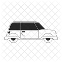 Retro Vehicle Vintage Car Isolated Fender Skirts Icon