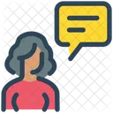 Commentaires féminins  Icône