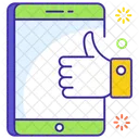 Pulgares Arriba Como Buen Trabajo Icono