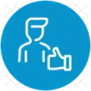 Pulgares Arriba Como Bien Icon