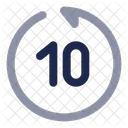 Retroceder Segundos Atras Musica Som Icon