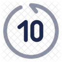 Retroceder Segundos Atras Musica Som Icon
