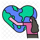 Rette Die Erde Rette Die Umwelt Erde Symbol