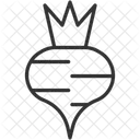Rote Bete Radieschen Vegan Symbol