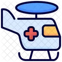 Hubschrauber Medizin Transport Symbol