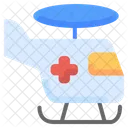 Hubschrauber Medizin Transport Symbol