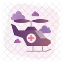 Versorgung Mit Medikamenten Rettungshubschrauber Luftversorgung Symbol