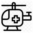 Hubschrauber Notfall Medizin Symbol