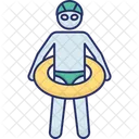 Boje Schwimmer Rettungsring Symbol