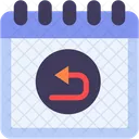 Return Calendar Date And Time Icon