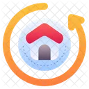 Return Return On Investment House Icon