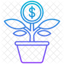 Return On Investment Invest Flower Pot Icon