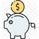 Savings Return On Investment Piggy Bank Icon