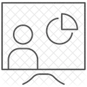 Reuniao Apresentacao Icone Thinline Ícone