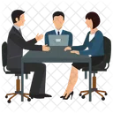 Reuniao Negocios Escritorio Ícone