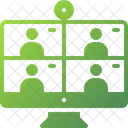 Reunião on-line  Ícone