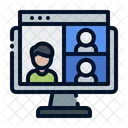 Reunião on-line  Icon