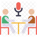 Reunion De Audio Reunion De Negocios Discutir Tema Icon