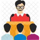 Reunión de empleados  Icono
