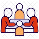 Reunión de negocios  Icono