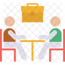Maletin De Negocios Reunion De Negocios Reunion Icon