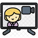 Reunion En Ligne Icône