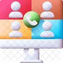 Reunion En Linea Videollamada Reunion Icono