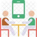 Reunion En Linea Movil Reunion De Negocios Icon