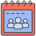 Reuniones Del Calendario Reuniones Citas Icono