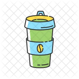 Reusable coffee cup  Icon