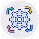 Reuse Gear Recycle Icon
