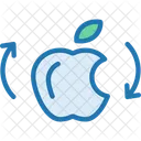 Food Waste Reuse Apple Recycling Food Icon