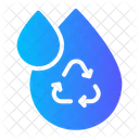 Reuse Water Recycle Drop Icon