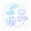 Réutilisation des eaux pluviales  Icône