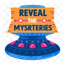 Reveal Mysteries Ufo Flying Saucer Icon