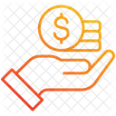 Revenue Hand Money Icon