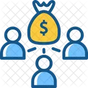 Revenue Sharing Budget Business Icon
